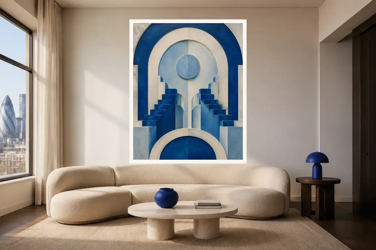 Cobalt Atrium shown in a styled interior