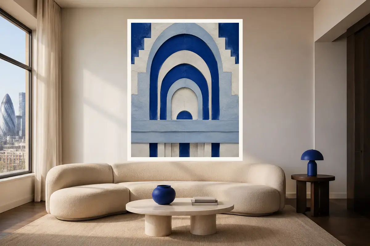 Descending Portals shown in a styled interior