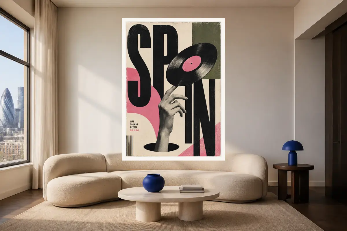 Let Songs Be Free shown in a styled interior