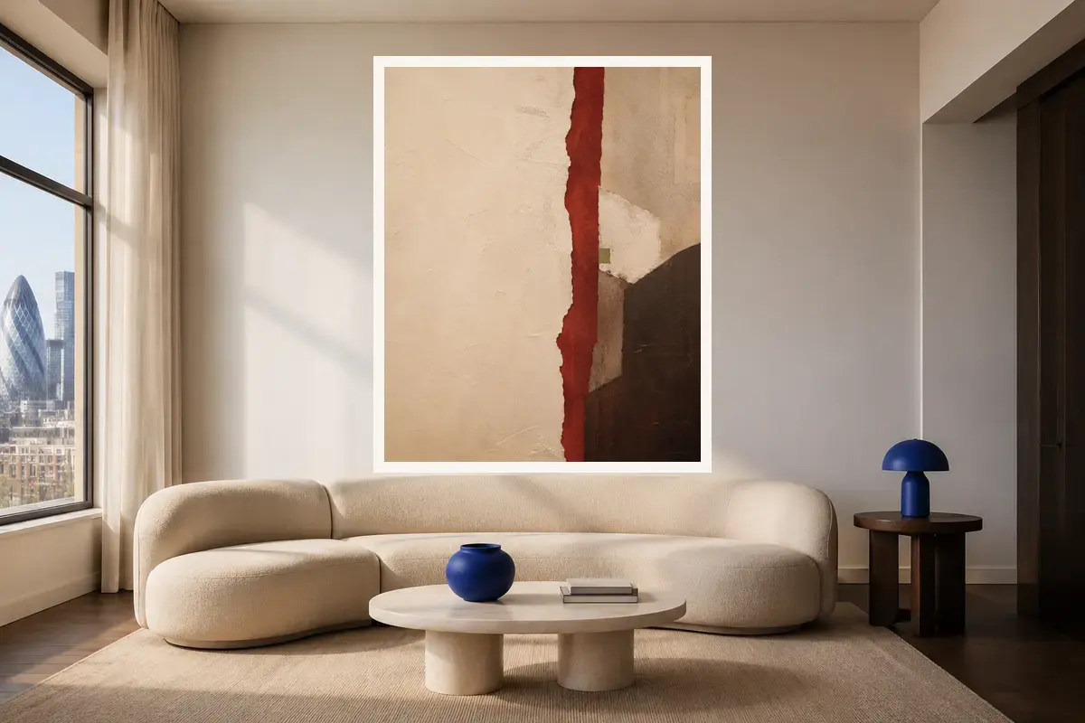 Oxblood Repair shown in a styled interior