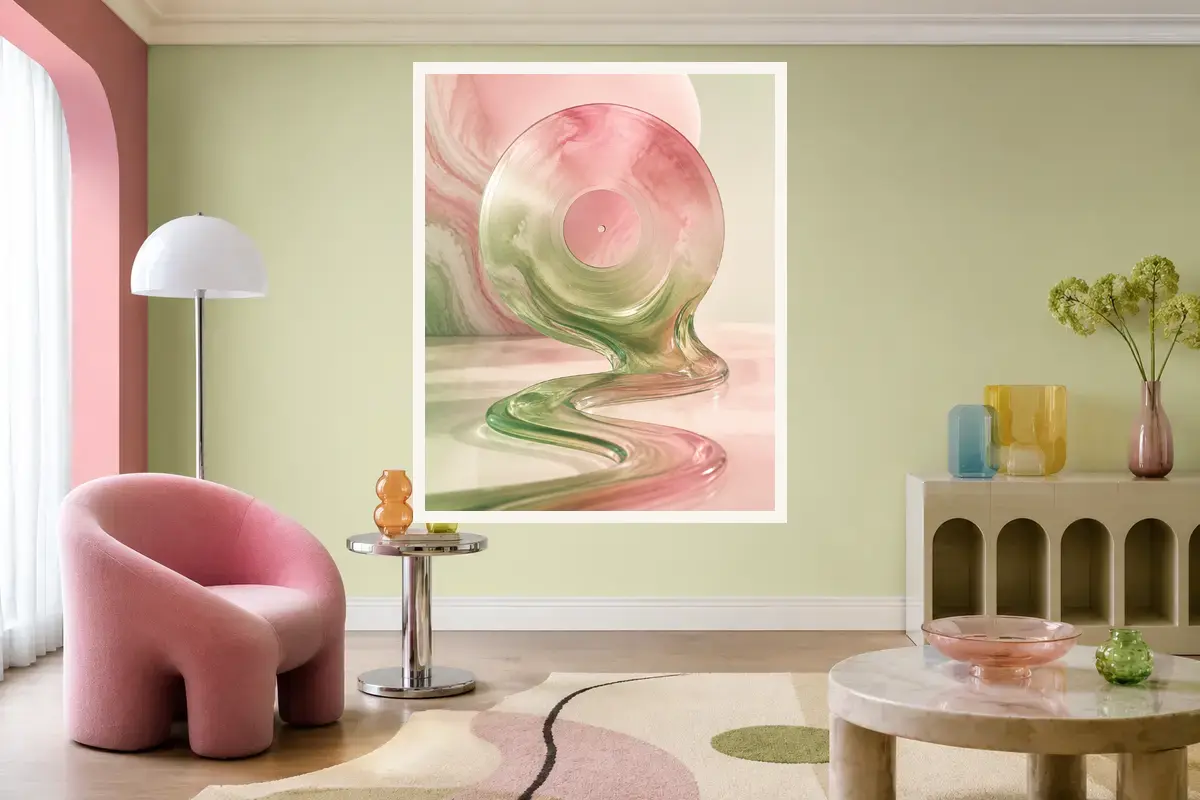 The Record That Melted shown in a styled interior