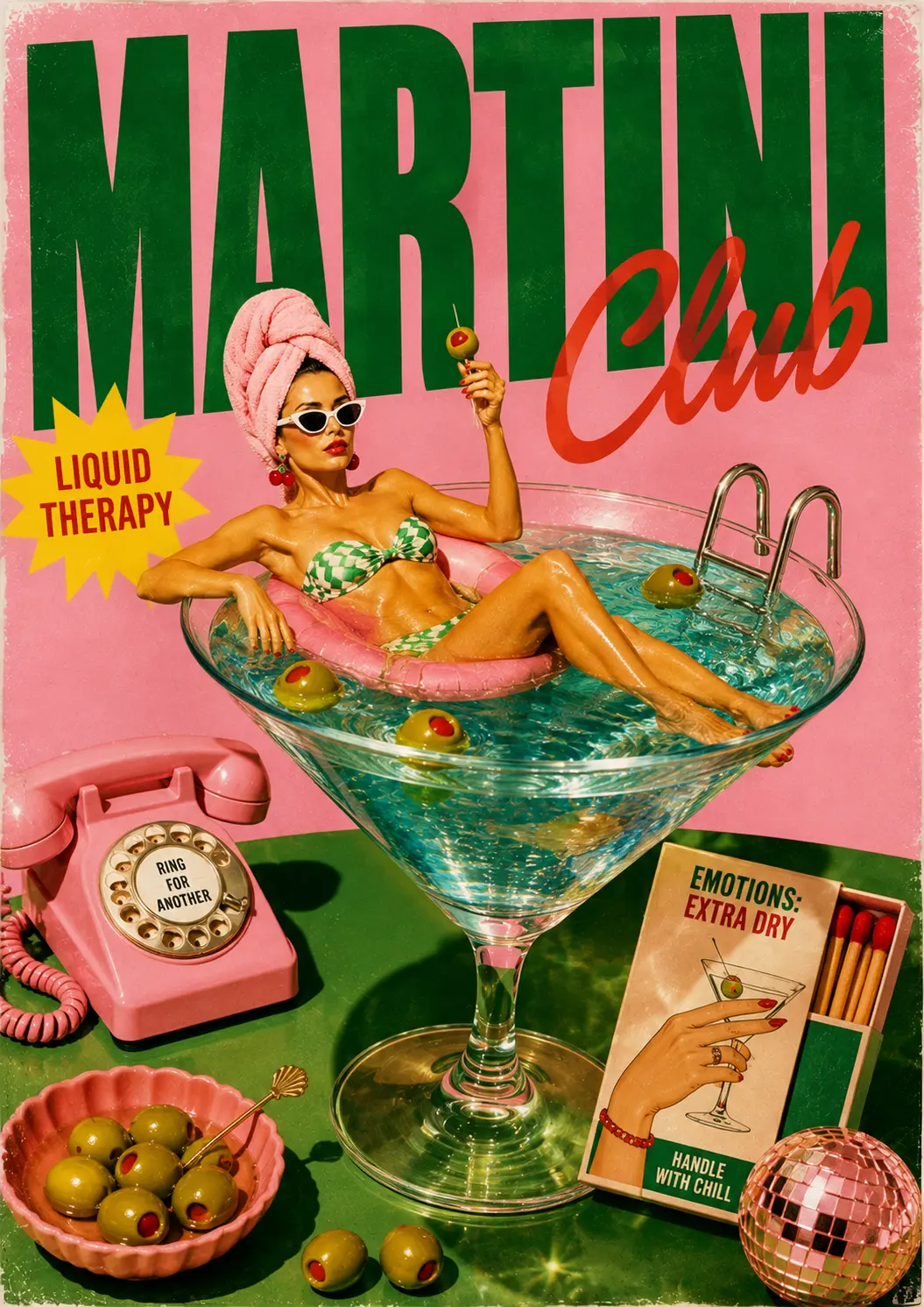 Martini Club contemporary art print