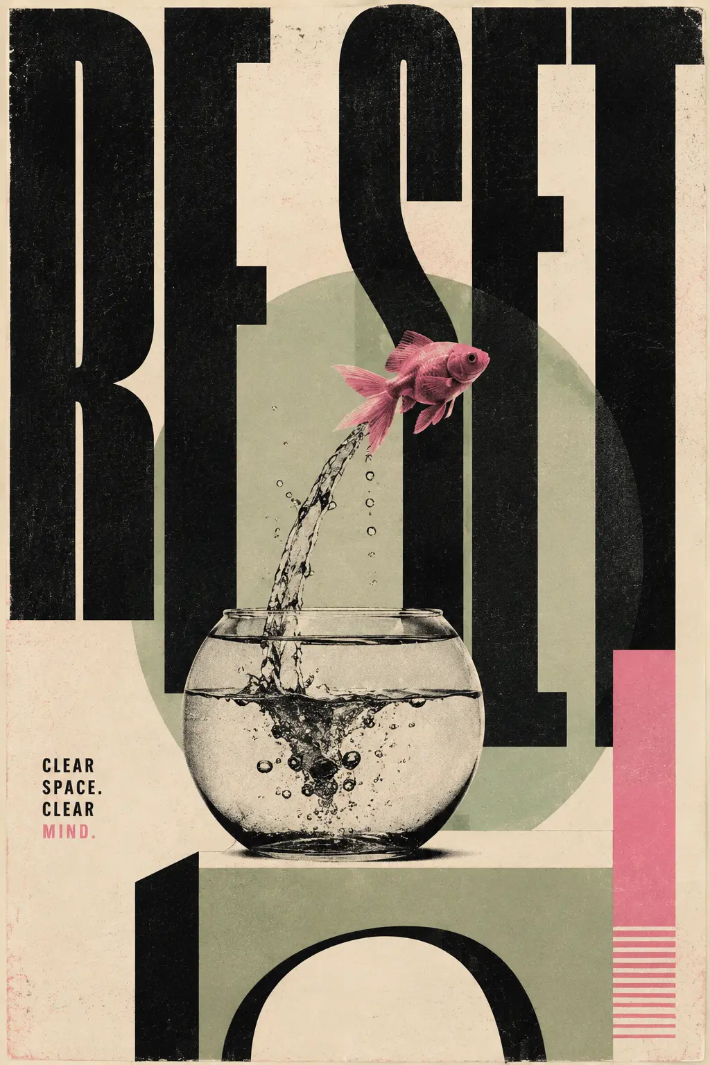 Reset contemporary art print