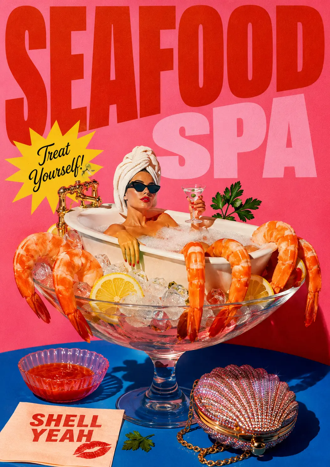 Seafood Spa contemporary art print