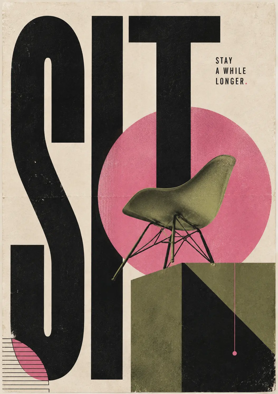 Stay Longer contemporary art print